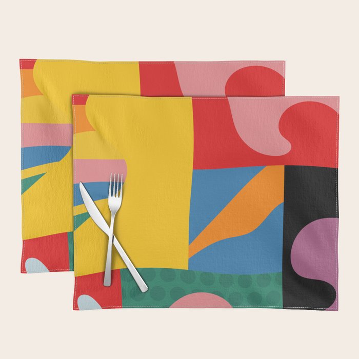 bold abstraction minimal 2 Placemat Gallery Image 1