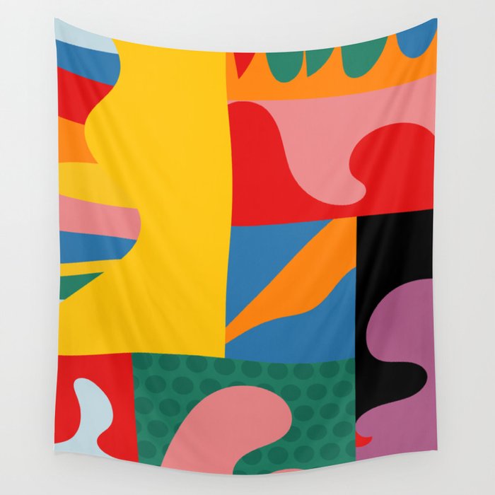 bold abstraction minimal 2 Wall Tapestry Gallery Image 4