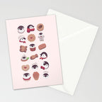 Cookie & cream & penguin - pink pattern Stationery Card Gallery Image 2