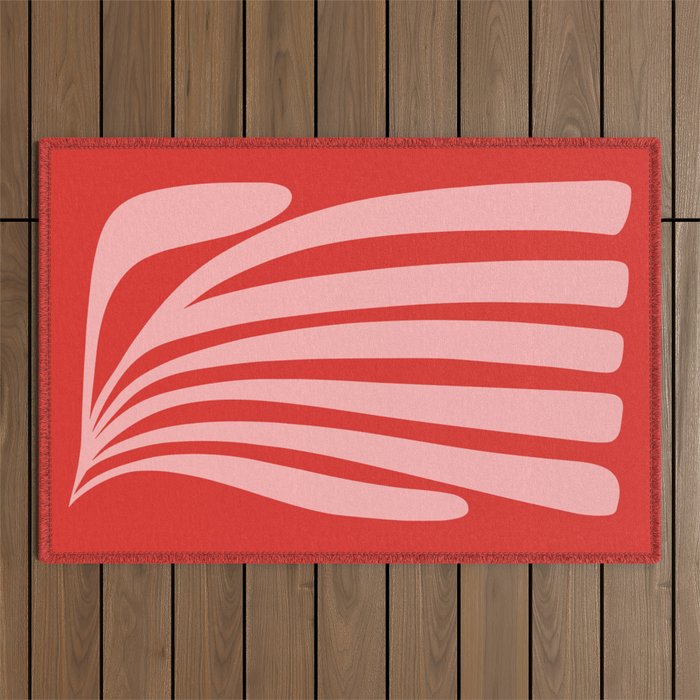 Coral Leaf: Paper Cutouts Matisse Edition Outdoor Rug Gallery Image 1