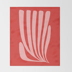 Coral Leaf: Paper Cutouts Matisse Edition Throw Blanket Gallery Image 2