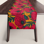 Red poppy garden    Table Runner Gallery Image 1