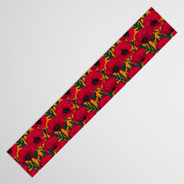Red poppy garden    Table Runner Gallery Image 3
