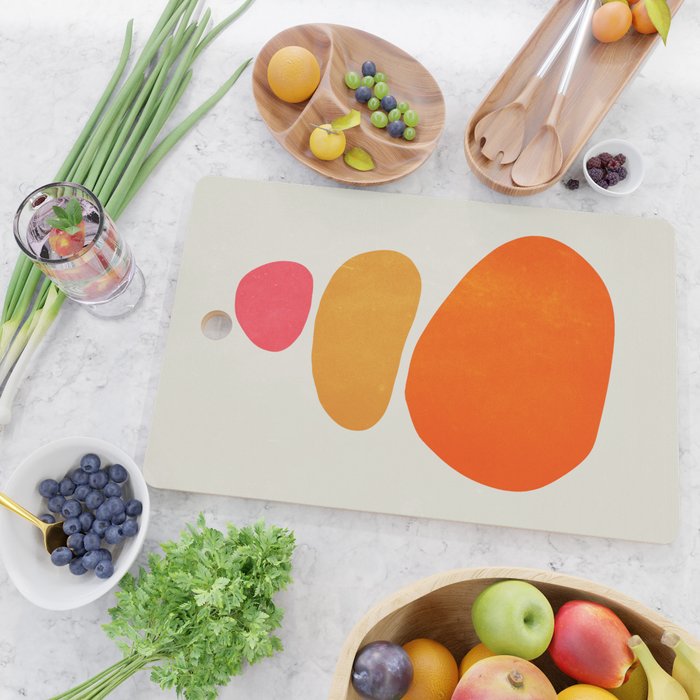 Pebbles: Mid Century Abstraction Cutting Board Gallery Image 2