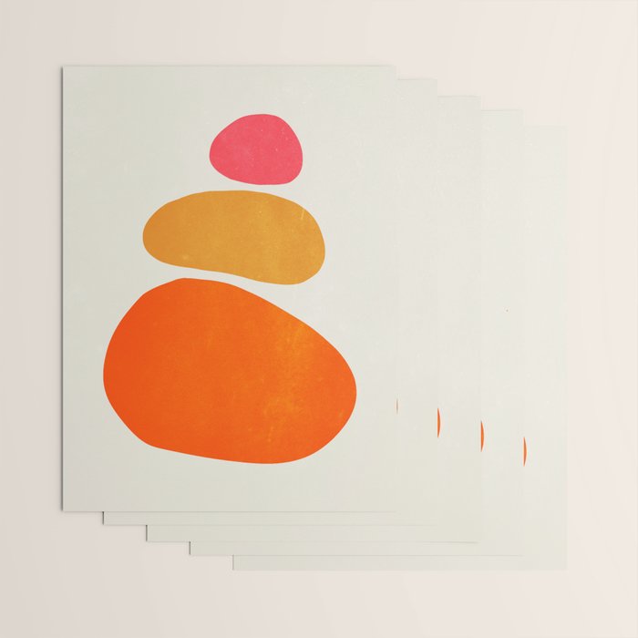 Pebbles: Mid Century Abstraction Wrapping Paper Gallery Image 3
