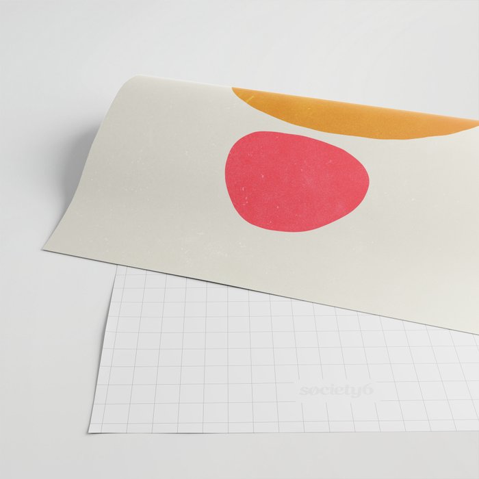 Pebbles: Mid Century Abstraction Wrapping Paper Gallery Image 2