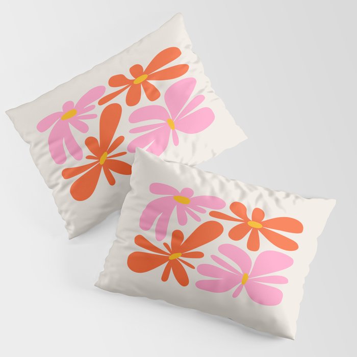Bloom: Peach Matisse Color Series 04 Pillow Sham Gallery Image 3