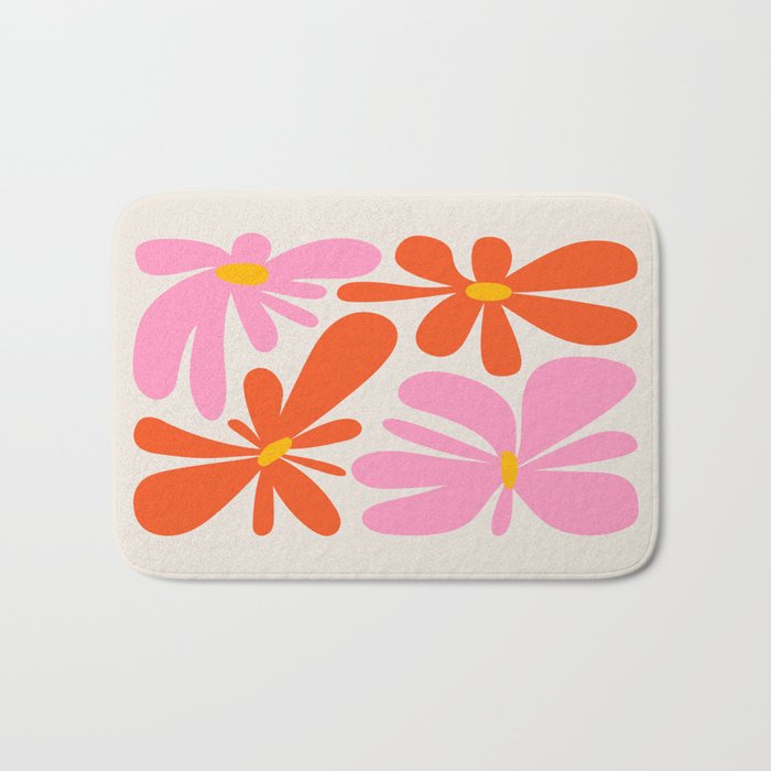 Bloom: Peach Matisse Color Series 04 Bath Mat Gallery Image 1