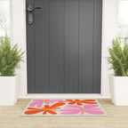 Bloom: Peach Matisse Color Series 04 Welcome Mat Gallery Image 3