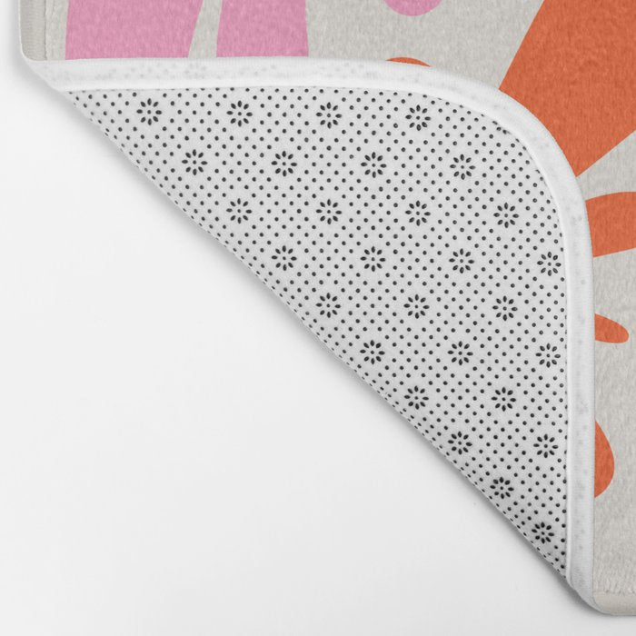 Bloom: Peach Matisse Color Series 04 Bath Mat Gallery Image 2
