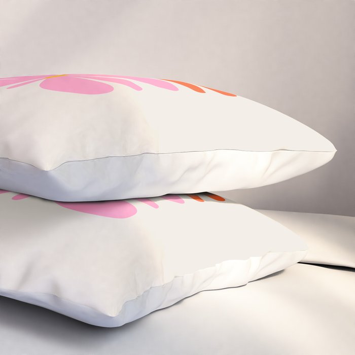 Bloom: Peach Matisse Color Series 04 Pillow Sham Gallery Image 3