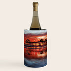 Sunset At The Huntington Beach Pier  Wine Chiller Gallery Image 1