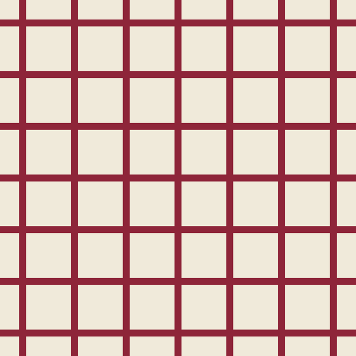 Red On Cream Grid Coffee Mug Gallery Image 2