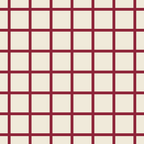 Red On Cream Grid Coffee Mug Gallery Image 2