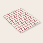 Red On Cream Grid Notebook Gallery Image 2