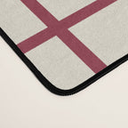 Red On Cream Grid Desk Mat Gallery Image 4