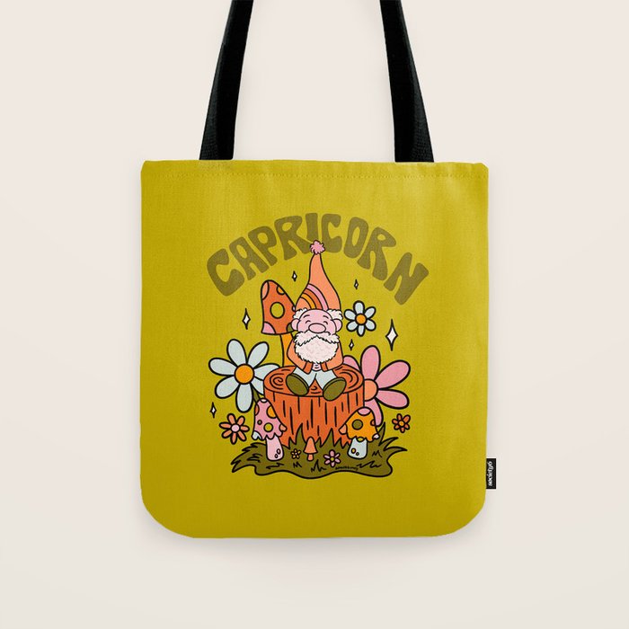 Capricorn Gnome Tote Bag Gallery Image 1