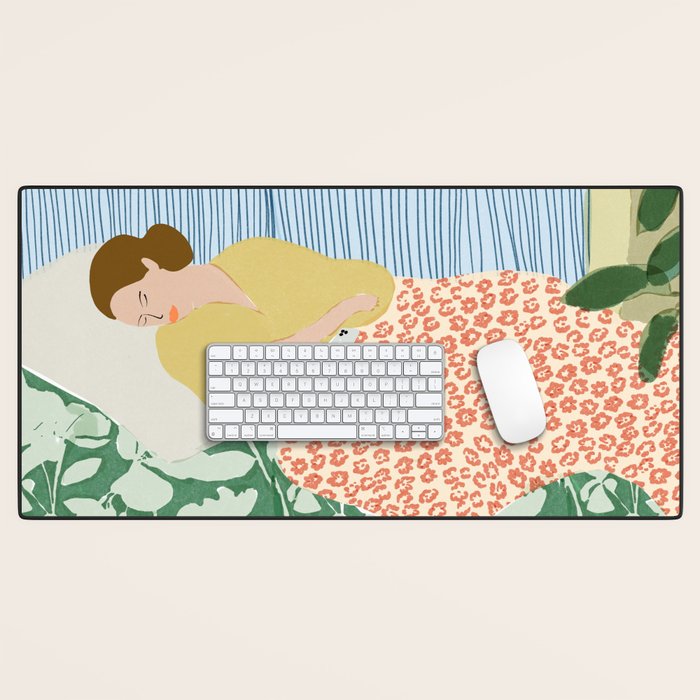 People used to fall asleep with books in their hands Desk Mat Gallery Image 1