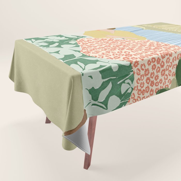 People used to fall asleep with books in their hands Tablecloth Gallery Image 1