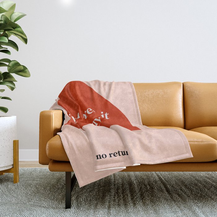 Quirky Love Quote "If you break it, you buy it" Throw Blanket Gallery Image 1