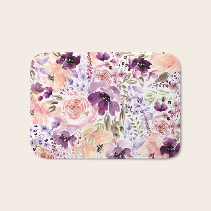 Floral Chaos Bath Mat Gallery Image 1