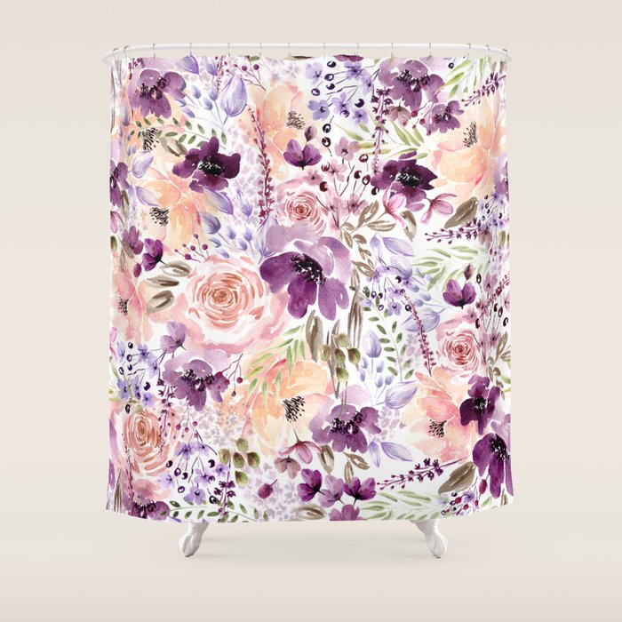 Floral Chaos Shower Curtain Gallery Image 1