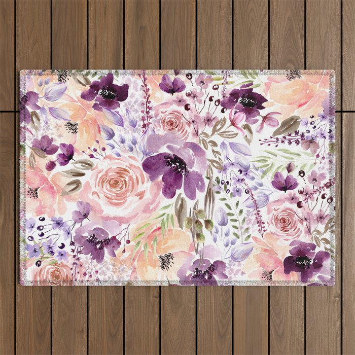 Floral Chaos Outdoor Rug Gallery Image 1