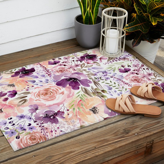 Floral Chaos Outdoor Rug Gallery Image 2