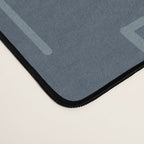 Mid-Century Modern Kinetikos Pattern Deep Neutral Blue Gray Taupe Desk Mat Gallery Image 4