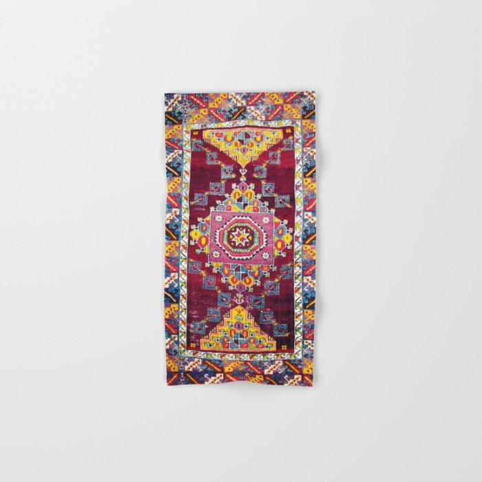 Antique Anatolian Bergama Rug Print  Bath Towel Gallery Image 1