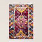 Antique Anatolian Bergama Rug Print  Stationery Card Gallery Image 2