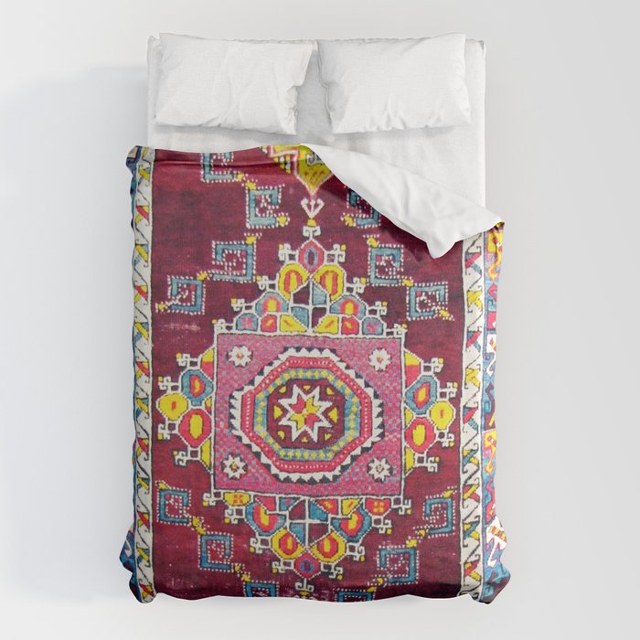 Antique Anatolian Bergama Rug Print  Duvet Cover Gallery Image 6