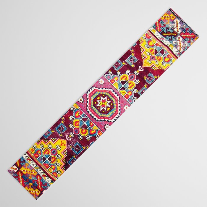 Antique Anatolian Bergama Rug Print  Table Runner Gallery Image 3