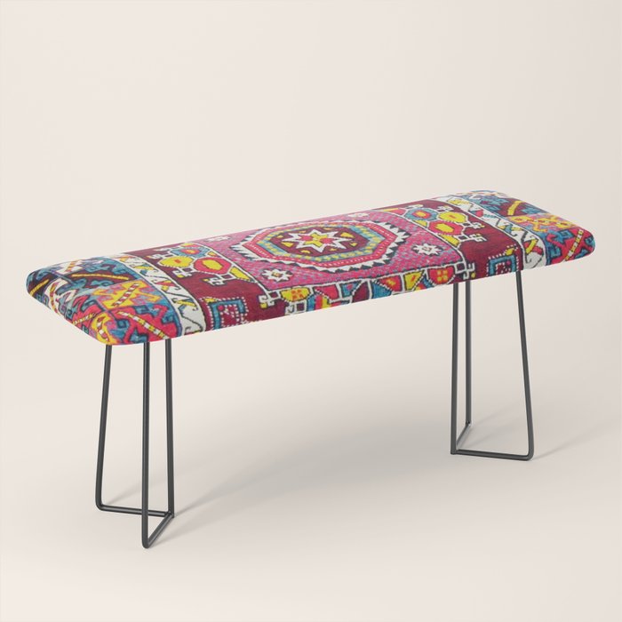 Antique Anatolian Bergama Rug Print  Bench Gallery Image 1