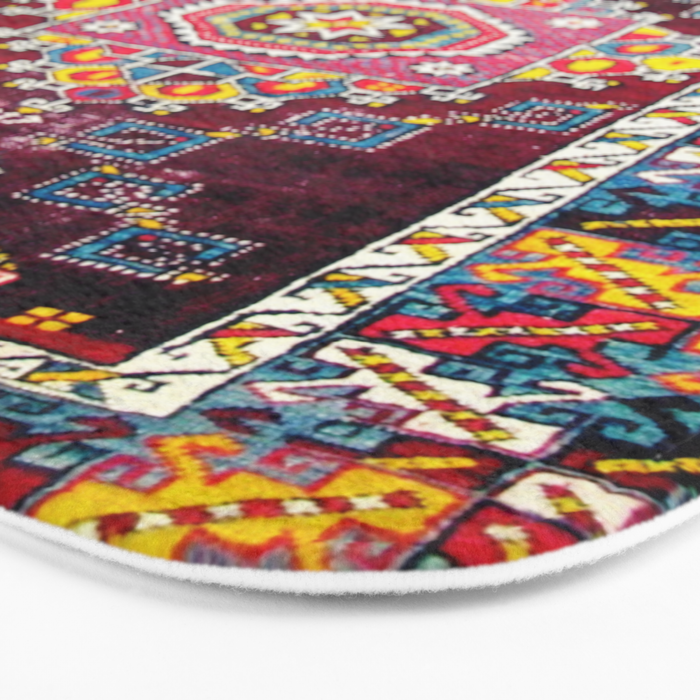 Antique Anatolian Bergama Rug Print  Bath Mat Gallery Image 3