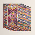 Antique Anatolian Bergama Rug Print  Wrapping Paper Gallery Image 3