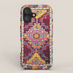 Antique Anatolian Bergama Rug Print  iPhone Case Gallery Image 1