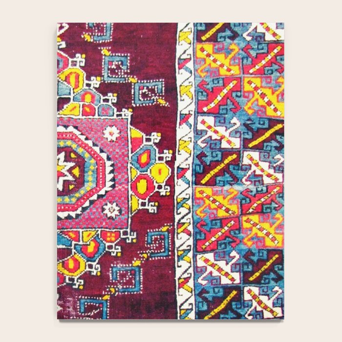 Antique Anatolian Bergama Rug Print  Notebook Gallery Image 4