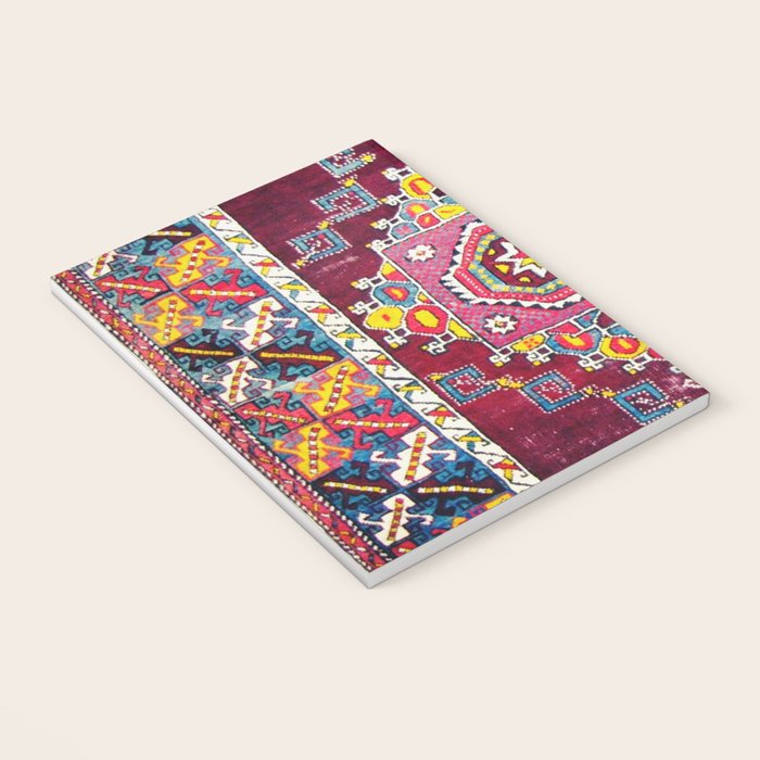 Antique Anatolian Bergama Rug Print  Notebook Gallery Image 3