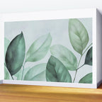 Calm Emerald Foliage Gentle Green Leaves Wall Mural Gallery Image 2