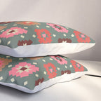 Winter Quilt Stars: Festive Mosaic in Jewel Tones Pillow Sham Gallery Image 3