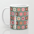 Winter Quilt Stars: Festive Mosaic in Jewel Tones Coffee Mug Gallery Image 3