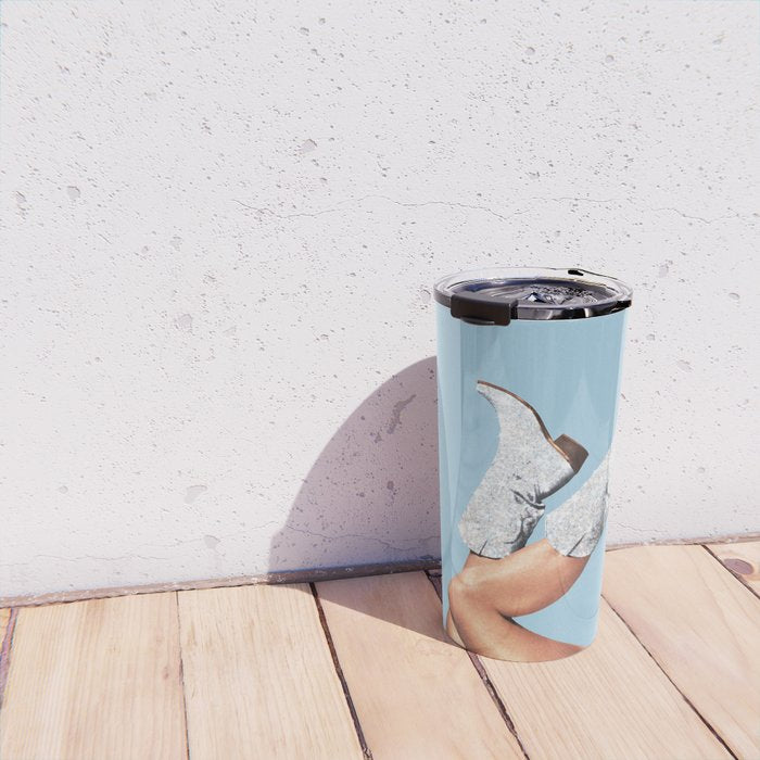 These Boots - Glitter Blue Travel Mug Gallery Image 4