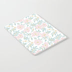 Wild Mountain Roses - pink, mint, and gold Notebook Gallery Image 2