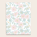 Wild Mountain Roses - pink, mint, and gold Notebook Gallery Image 4