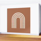 Woodblock arch terracotta Wall Mural Gallery Image 2