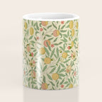 William Morris Pomegranate Fruit Beige Gold Coral Coffee Mug Gallery Image 4