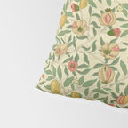 William Morris Pomegranate Fruit Beige Gold Coral Pillow Sham Gallery Image 4