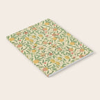 William Morris Pomegranate Fruit Beige Gold Coral Notebook Gallery Image 2