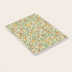 William Morris Pomegranate Fruit Beige Gold Coral Notebook Gallery Image 3